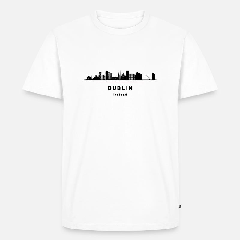 Dublin - Männer Premium Bio T-Shirt - Weiß
