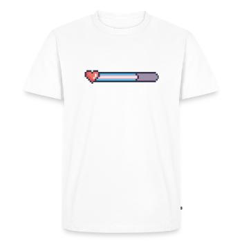 Trans Loading Bar - Men's Premium Organic T-Shirt - white - Front - Nico (187cm)