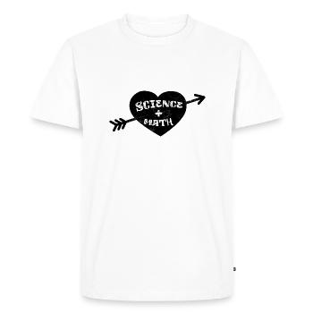 Sciences maths Math School Formula Pi Université - T-shirt Premium bio Homme - blanc - Devant - Nico (187cm)