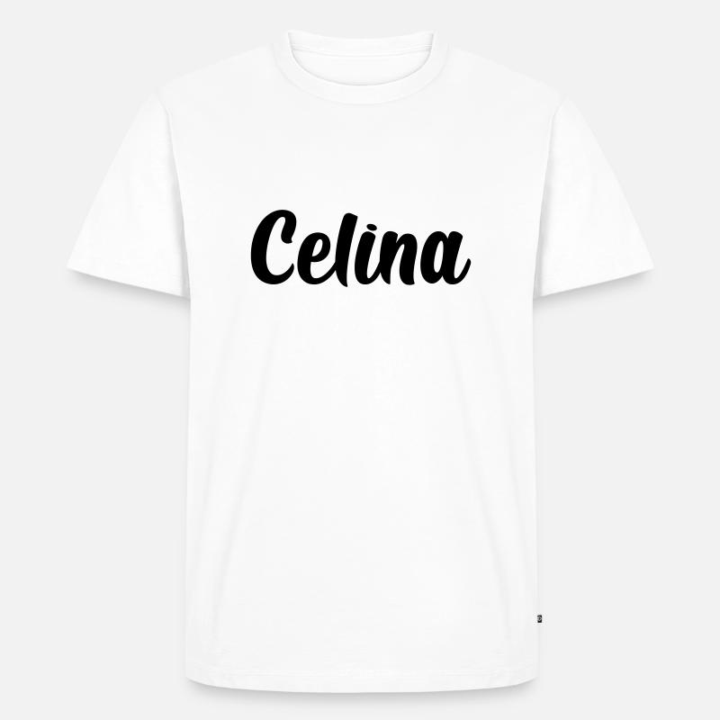 Celina - Männer Premium Bio T-Shirt - Weiß