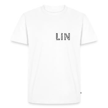 Berlin Berlin Urban City Style Lettrage Design - T-shirt Premium bio Homme - blanc - Devant - Nico (187cm)