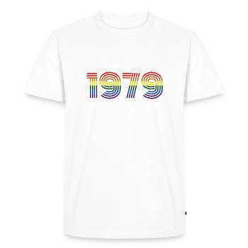 1979 - Men's Premium Organic T-Shirt - white - Front - Nico (187cm)