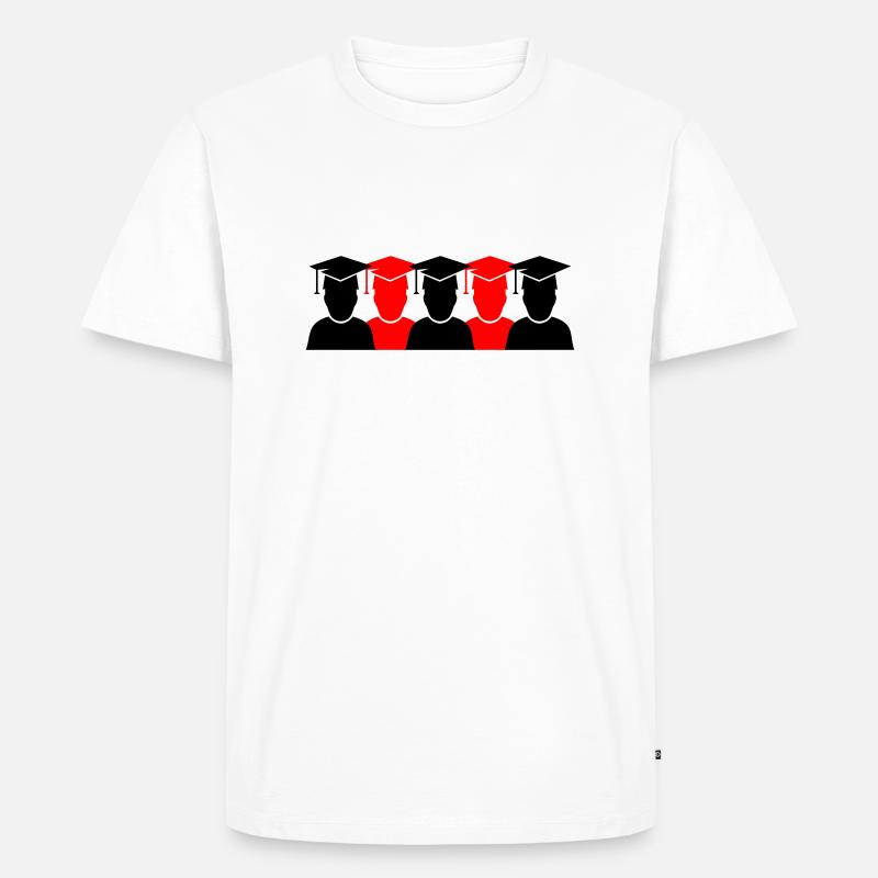 students diplomas 2 - Männer Premium Bio T-Shirt - Weiß
