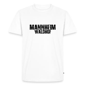 Mannheim Monnem Mannheimat - Men's Premium Organic T-Shirt - white - Front - Nico (187cm)