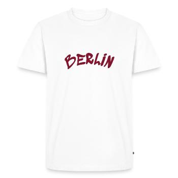 Berlin - Allemagne - Allemagne - Porte de Brandebourg - T-shirt Premium bio Homme - blanc - Devant - Nico (187cm)