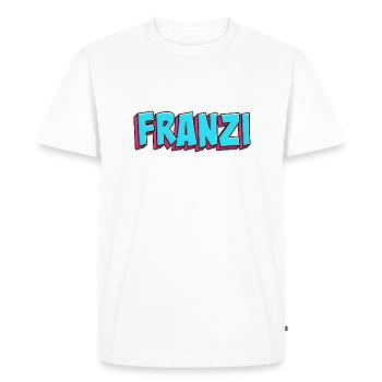 Motif du nom : Franzi - T-shirt Premium bio Homme - blanc - Devant - Nico (187cm)