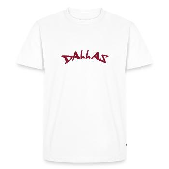 Dallas - Texas - États-Unis - Amérique - T-shirt Premium bio Homme - blanc - Devant - Nico (187cm)