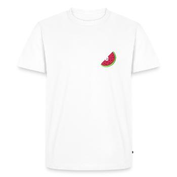 Love Freedom - Men's Premium Organic T-Shirt - white - Front - Nico (187cm)