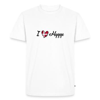 J’aime Hygge - Danemark - Lifestyle - Dänemark - T-shirt Premium bio Homme - blanc - Devant - Nico (187cm)