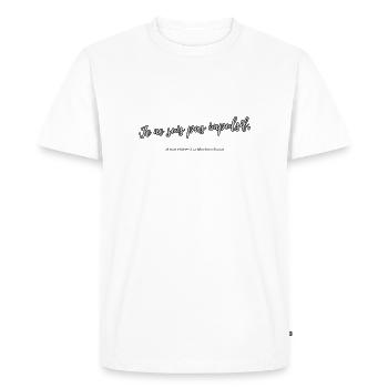 Impulsif - T-shirt Premium bio Homme - blanc - Devant - Nico (187cm)