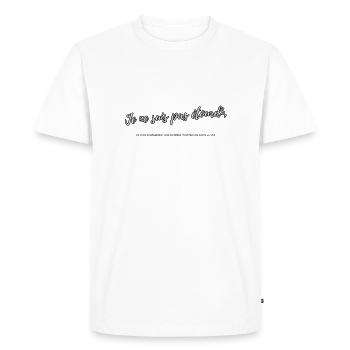Etourdi - T-shirt Premium bio Homme - blanc - Devant - Nico (187cm)