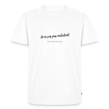 Maladroit - T-shirt Premium bio Homme - blanc - Devant - Nico (187cm)