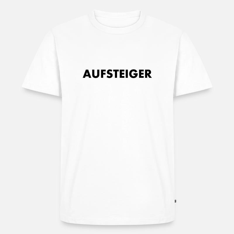 aufsteiger - Männer Premium Bio T-Shirt - Weiß