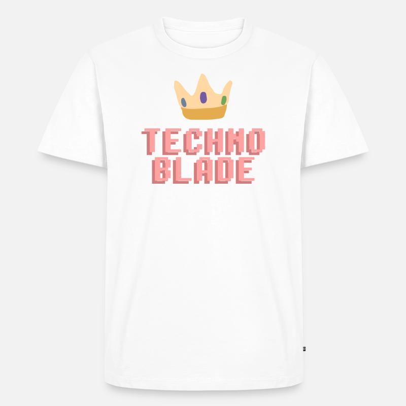 Technoblade ne meurt jamais - T-shirt Premium bio Homme - blanc