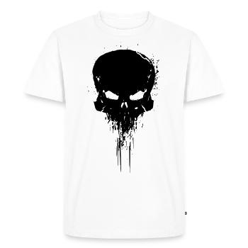 skull motif - Men's Premium Organic T-Shirt - white - Front - Nico (187cm)