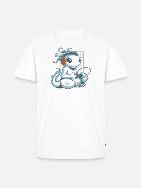 Gaming - Männer Premium Bio T-Shirt - Weiß