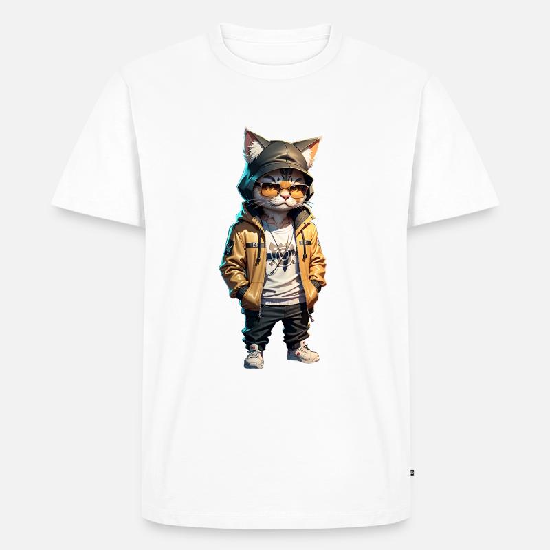 Schubsen wäre toll - Männer Premium Bio T-Shirt - Weiß