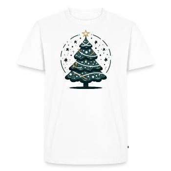 Arbre de Noël Arbre de Noël Arbre de Noël - T-shirt Premium bio Homme - blanc - Devant - Nico (187cm)