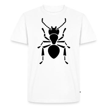 fourmi - T-shirt Premium bio Homme - blanc - Devant - Nico (187cm)