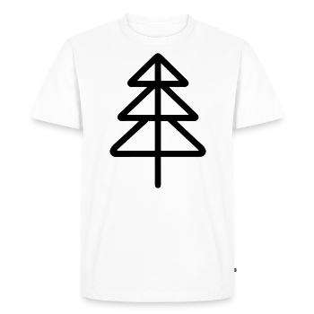 Christmas Tree - Men's Premium Organic T-Shirt - white - Front - Nico (187cm)