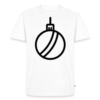Christmas Ball - Men's Premium Organic T-Shirt - white - Front - Nico (187cm)