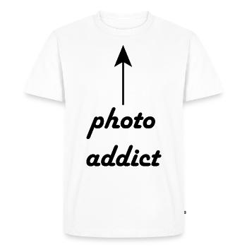 Photographie photographique Photographe photographe photographe - T-shirt Premium bio Homme - blanc - Devant - Nico (187cm)