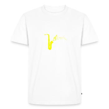 jazz - T-shirt Premium bio Homme - blanc - Devant - Nico (187cm)