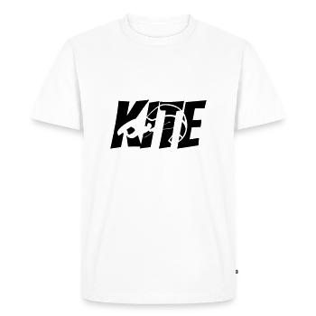 kiteboard - T-shirt Premium bio Homme - blanc - Devant - Nico (187cm)