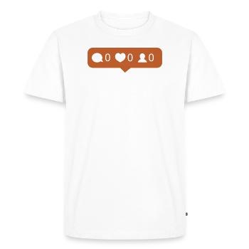 Coeur d’Instagram - T-shirt Premium bio Homme - blanc - Devant - Nico (187cm)
