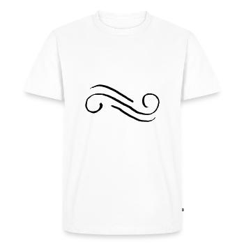 Decoration sketch line - Men's Premium Organic T-Shirt - white - Front - Nico (187cm)