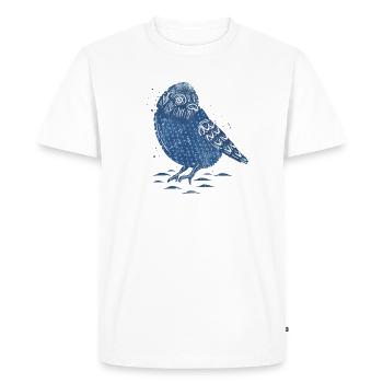 Hiver - T-shirt Premium bio Homme - blanc - Devant - Nico (187cm)