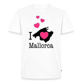 Mallorca Balearic Islands Spain palm holiday island holidays - Men's Premium Organic T-Shirt - white - Front - Nico (187cm)