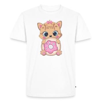 Ocelot doughnut - Men's Premium Organic T-Shirt - white - Front - Nico (187cm)