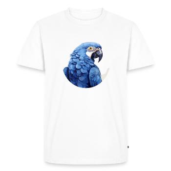 Ara hyacinthe - T-shirt Premium bio Homme - blanc - Devant - Nico (187cm)