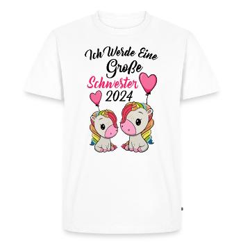 Big Sister 2024 - Men's Premium Organic T-Shirt - white - Front - Nico (187cm)