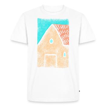 House Rural - Architecture - Men's Premium Organic T-Shirt - white - Front - Nico (187cm)