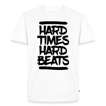 Techno Rave Hardstyle - Men's Premium Organic T-Shirt - white - Front - Nico (187cm)