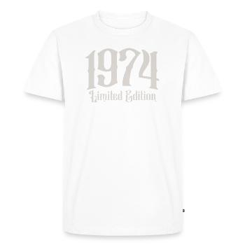 1974 Édition limitée - T-shirt Premium bio Homme - blanc - Devant - Nico (187cm)
