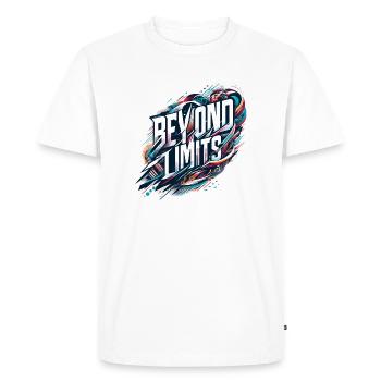 Limitless: Dynamic energy - Men's Premium Organic T-Shirt - white - Front - Nico (187cm)
