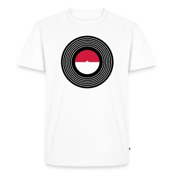 Vinyle - T-shirt Premium bio Homme - blanc - Devant - Nico (187cm)