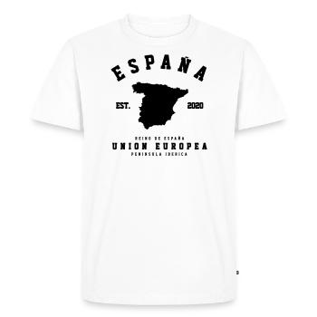 ESPAGNE - T-shirt Premium bio Homme - blanc - Devant - Nico (187cm)