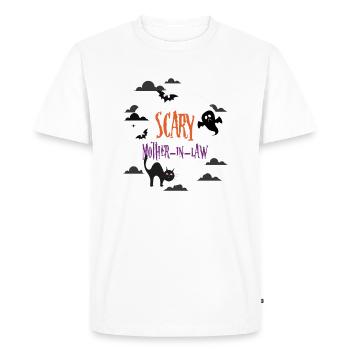 Scary Mother in law - Men's Premium Organic T-Shirt - white - Front - Nico (187cm)