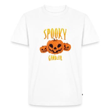 Joueur effrayant - T-shirt Premium bio Homme - blanc - Devant - Nico (187cm)