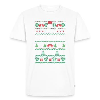 One Merry Step mother - Men's Premium Organic T-Shirt - white - Front - Nico (187cm)