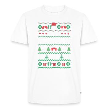 Un joyeux joueur - T-shirt Premium bio Homme - blanc - Devant - Nico (187cm)