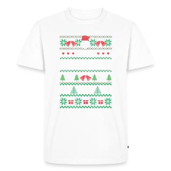Un assistant médical Merry - T-shirt Premium bio Homme - blanc - Devant - Nico (187cm)