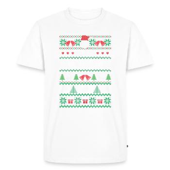 Un joyeux opticien - T-shirt Premium bio Homme - blanc - Devant - Nico (187cm)