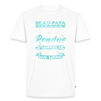 Stepdad Gift Step-Dad Gifts Awesome Dad - Men's Premium Organic T-Shirt - white - Front - Nico (187cm)