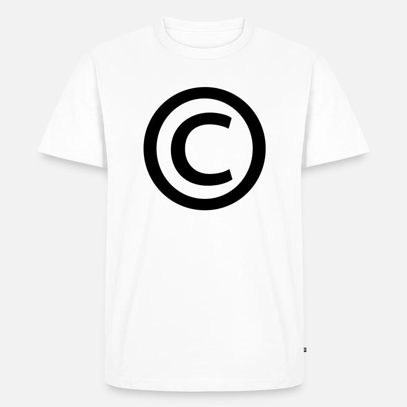 Copyright - Männer Premium Bio T-Shirt - Weiß