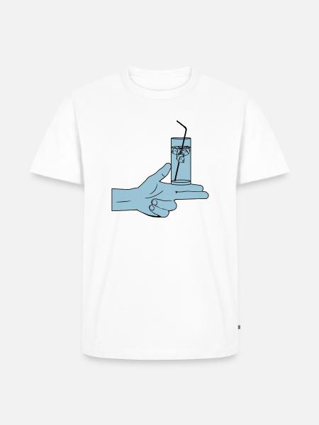 Pistolero Cóctel - Männer Premium Bio T-Shirt - Weiß